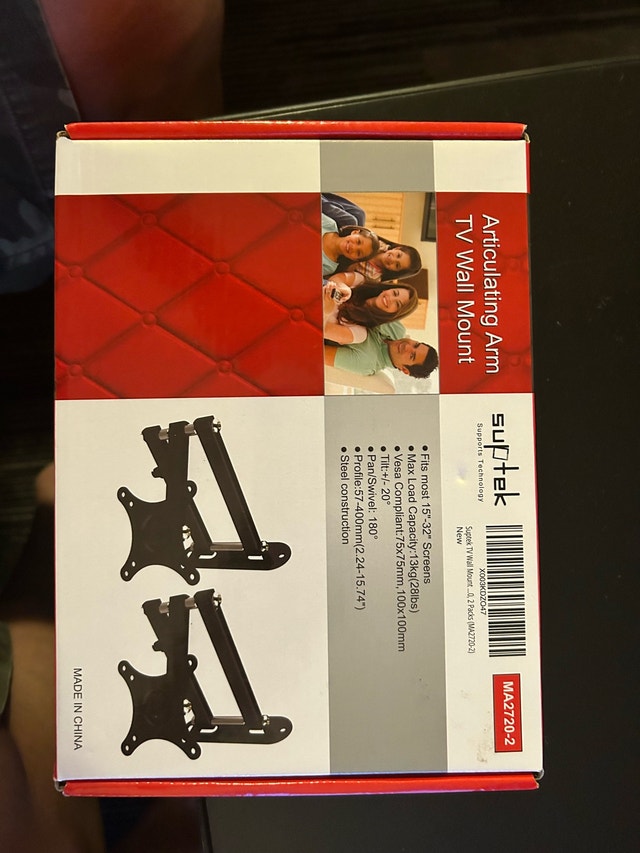 Articulating Arm Monitor/TV Mount set