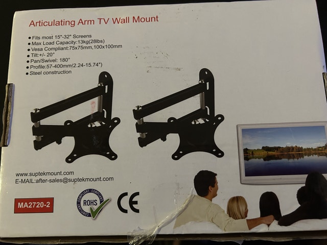 Articulating Arm Monitor/TV Mount set - photo 2
