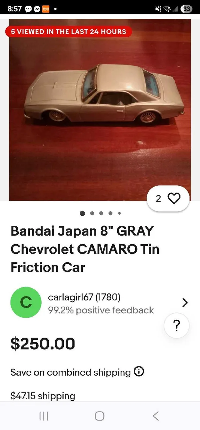 Bandai Chevrolet Camaro image indicator(6)