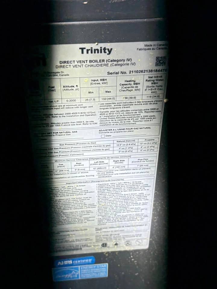 NTI Trinity 150,000 BTU Condensing Natural Gas Boiler - photo 3