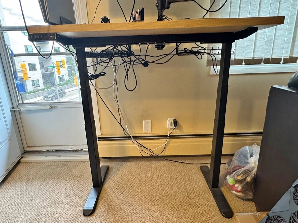 Dual-Motor Electric Standing Desk (IKEA Top + PrimeCables Frame)