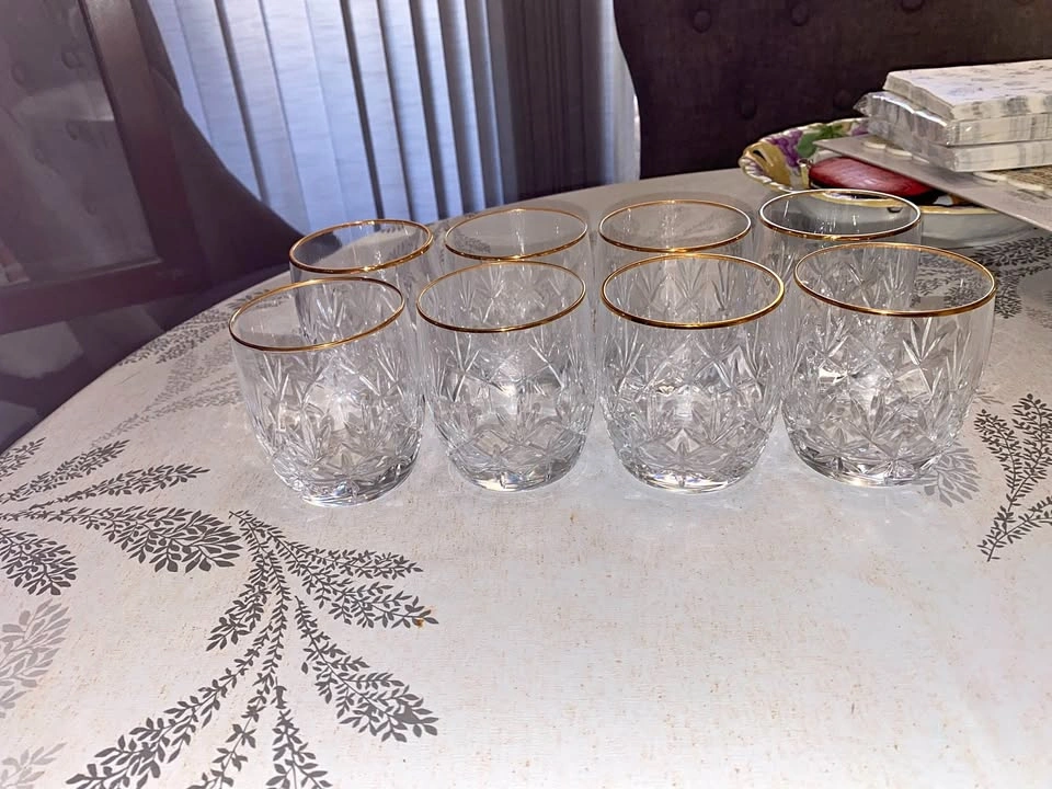 Double Old Fashioned Firelight Signature gold rim