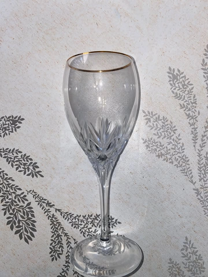 Lenox firelight signature gold plated crystal wine glass - photo 2