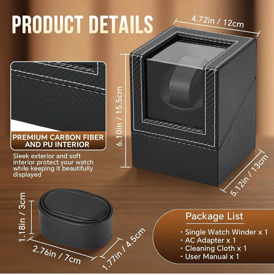(New)Single Watch Winder Box with Japanese Quiet Motor - photo 2