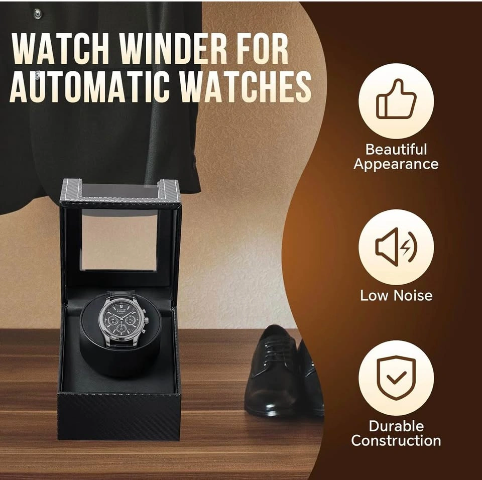 (New)Single Watch Winder Box with Japanese Quiet Motor - photo 5