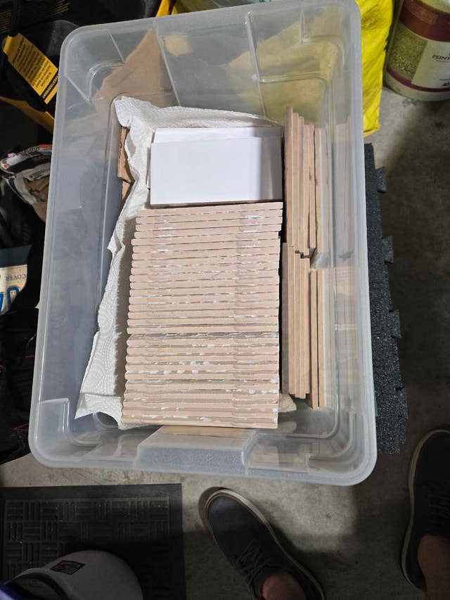 White subway tile