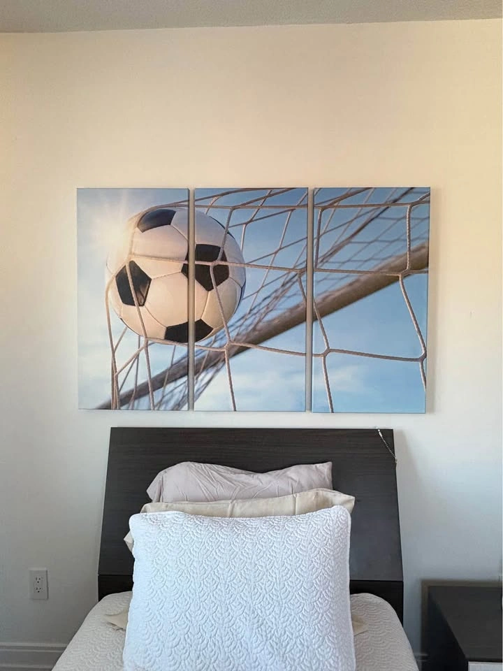 Trio Canvas Soccer Wall Art - photo 2