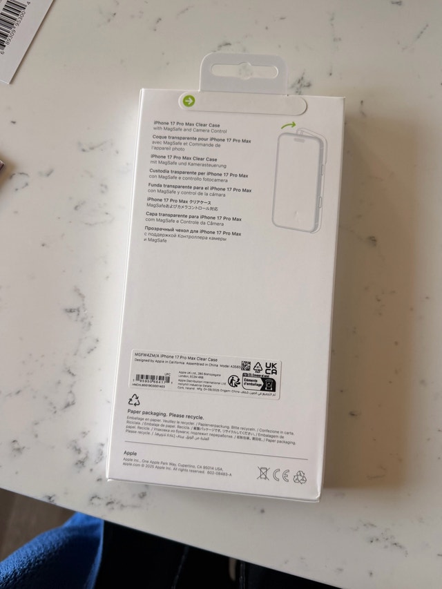 Apple iPhone 17 Pro Max Clear Case