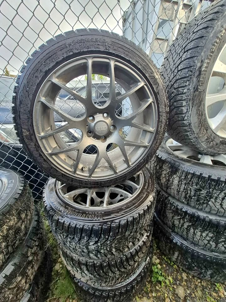 18" Audi Style Gunmetal Wheels & Goodyear Winter Tires