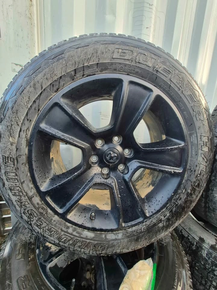 OEM Ram 1500 20" Black Wheels & Bridgestone Tires - 275/55R20 - photo 2