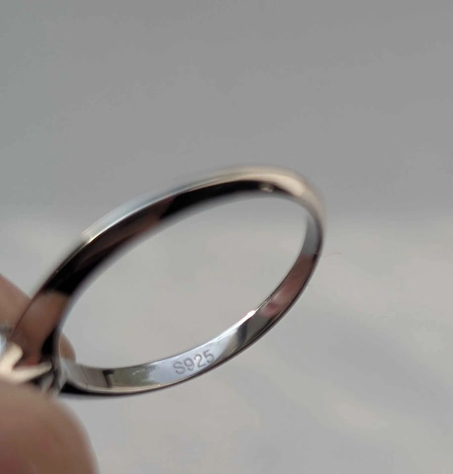 Moissanite Ring. Sterling Silver. 1.5 ct. - photo 3