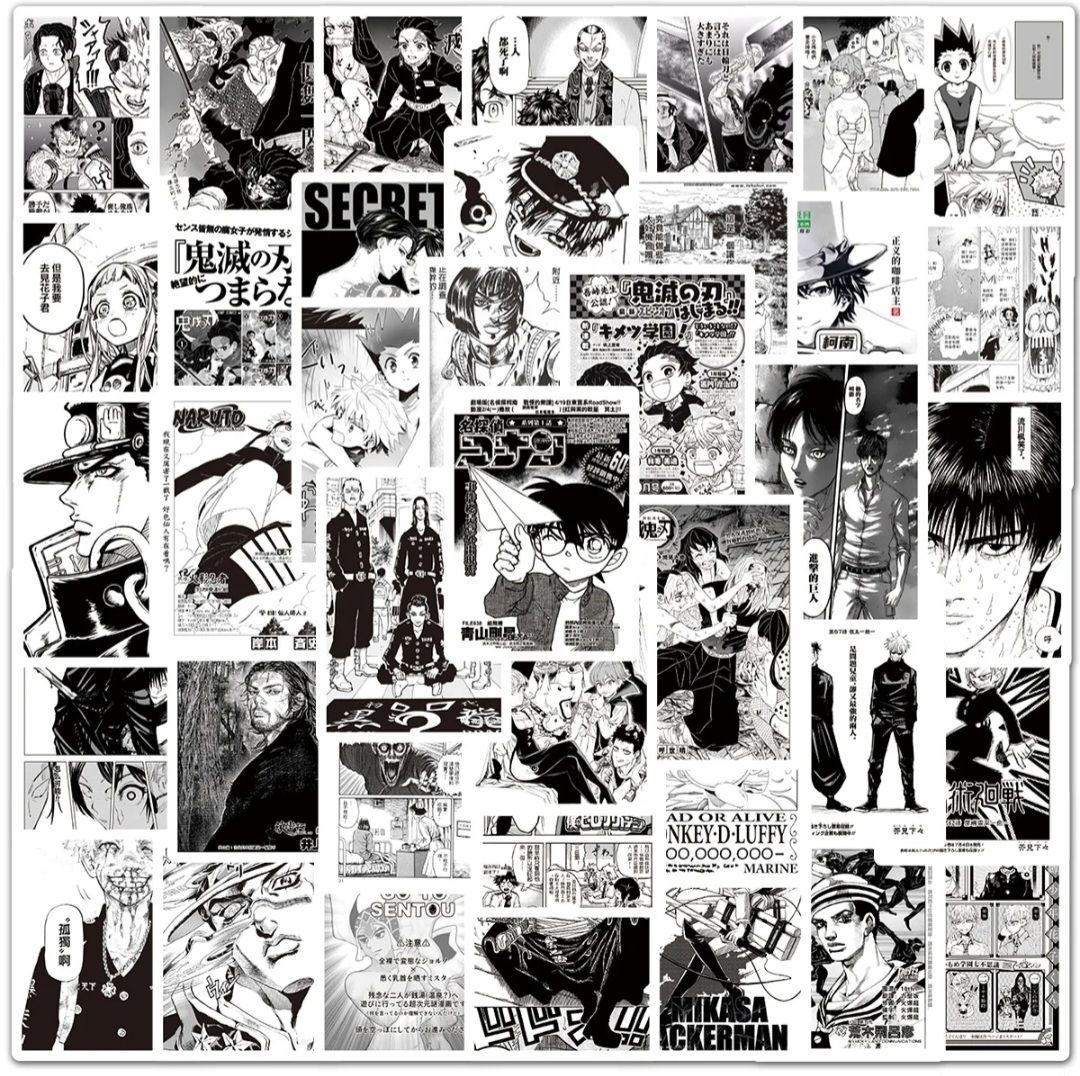 150 Random Anime and Goth Sticker Pack - photo 2