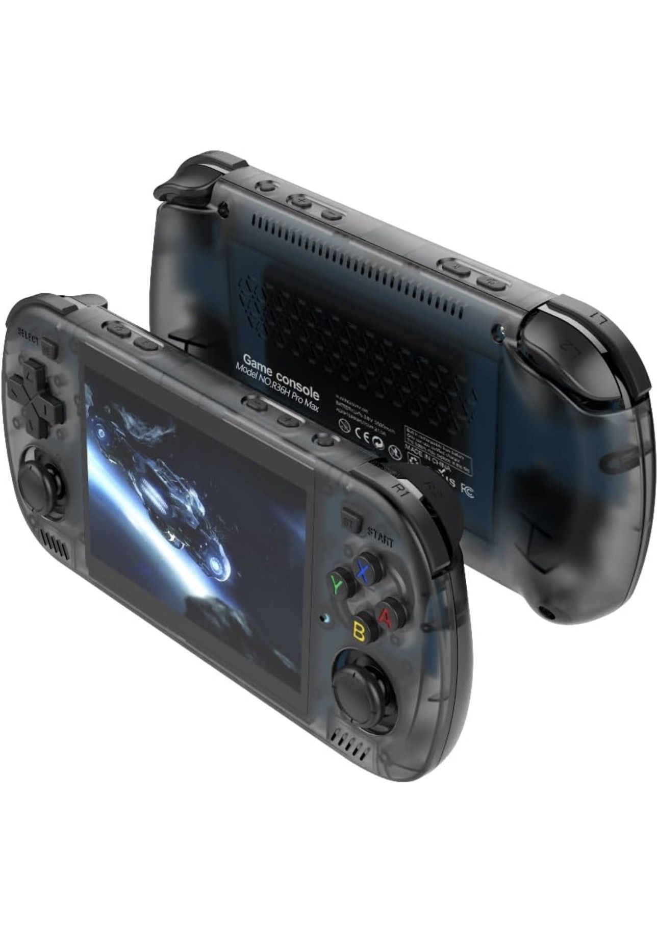 R36H Pro Max Retro Handheld Gaming Console (Black)