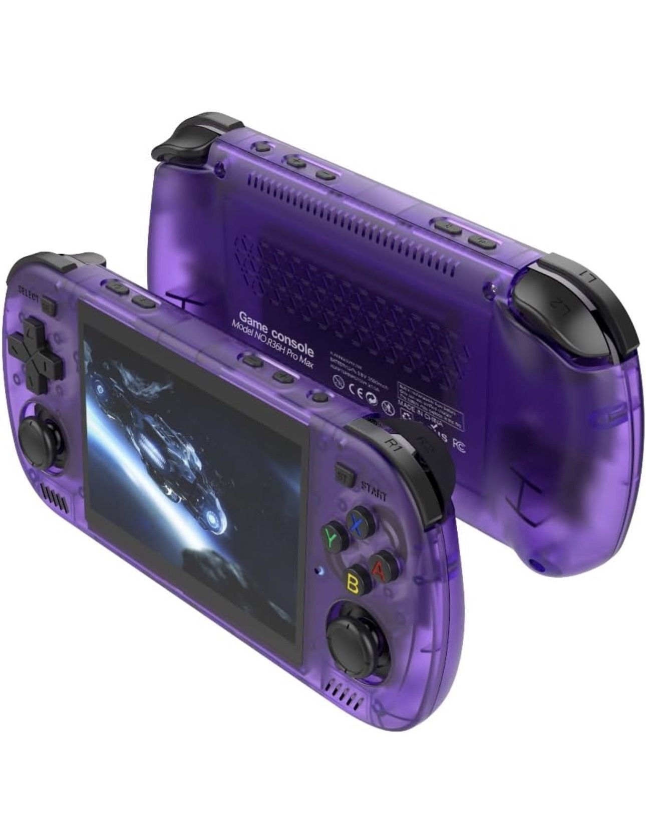 R36H Pro Max Retro Handheld Gaming Console (Purple)