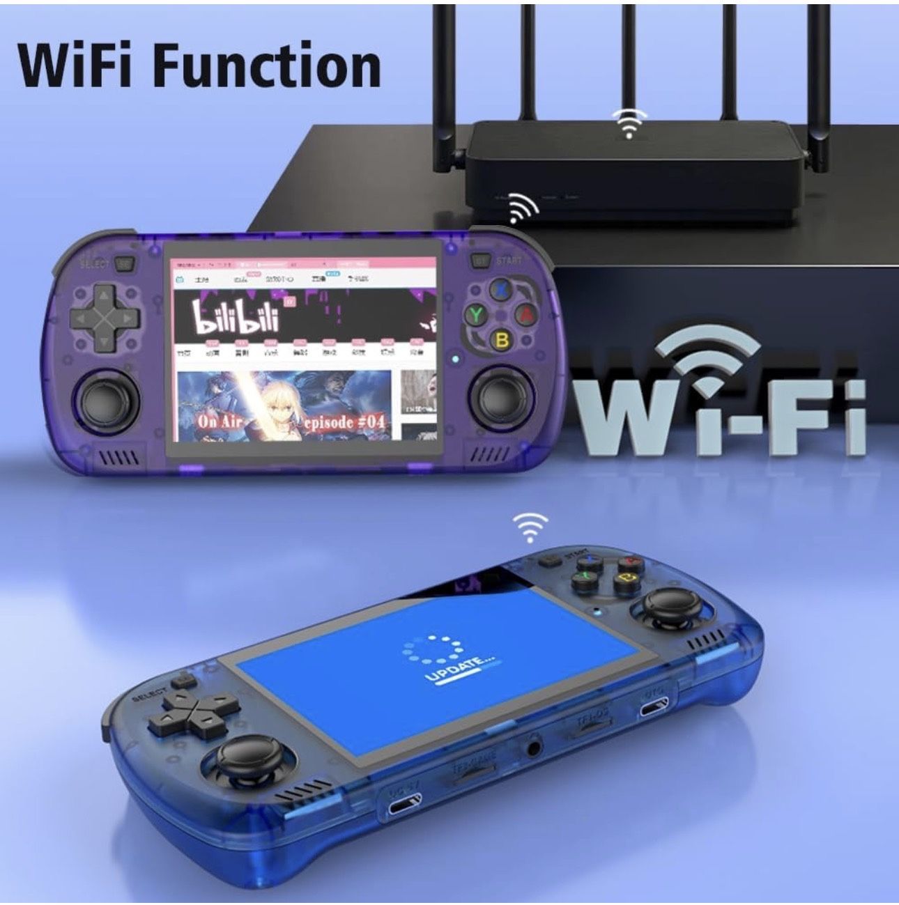 R36H Pro Max Retro Handheld Gaming Console (Purple) - photo 3