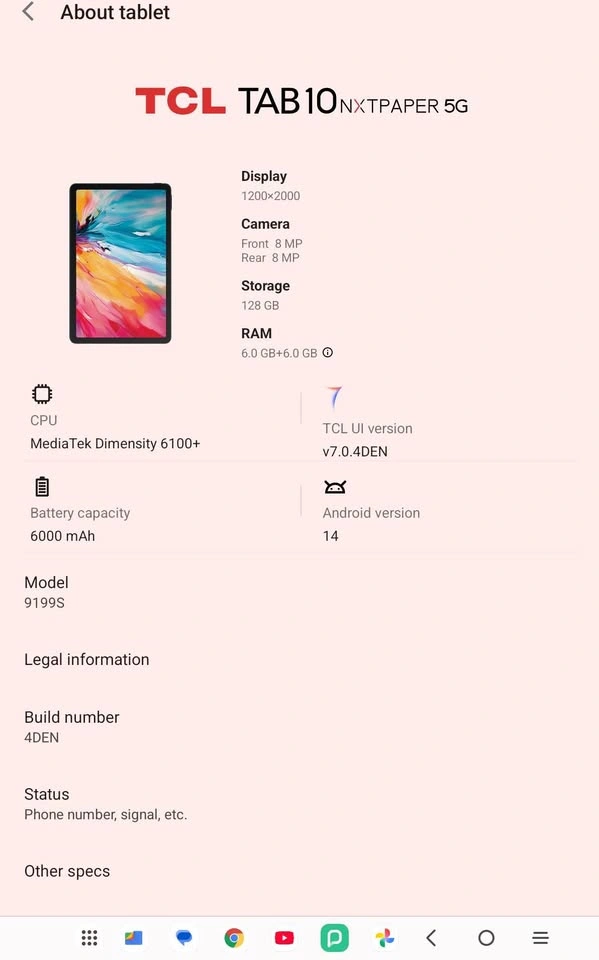 TCL Tab10 NextPaper Wifi + 5G - photo 4