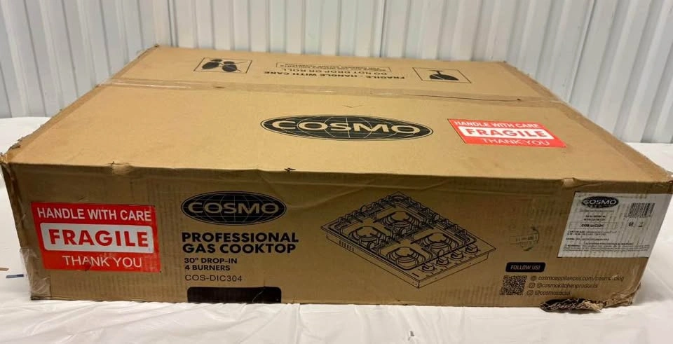Cosmo 30" Stainless Steel Drop-In Gas Cooktop - photo 2