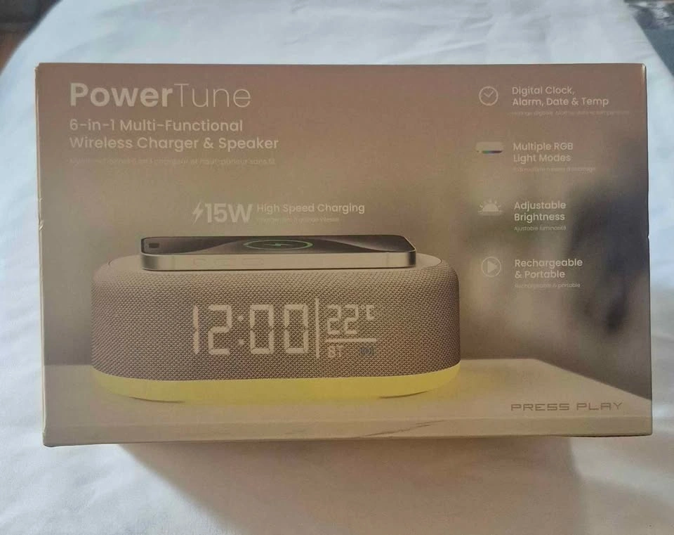 PowerTune 6-in-1 Multi-Functional Wireless Charger & Speaker - photo 2
