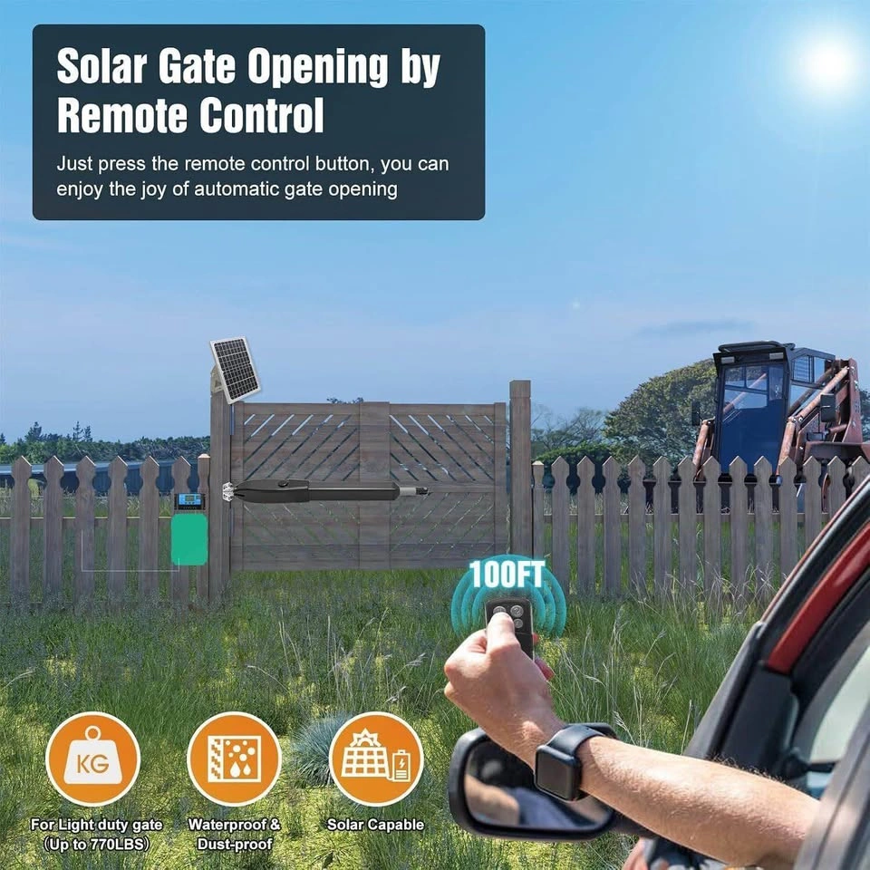JUJIANG C026 Solar Gate Opener Kit for 16FT Gates - photo 5