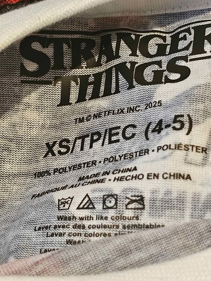 Kids Stranger Things T-Shirt XS and Small - photo 4
