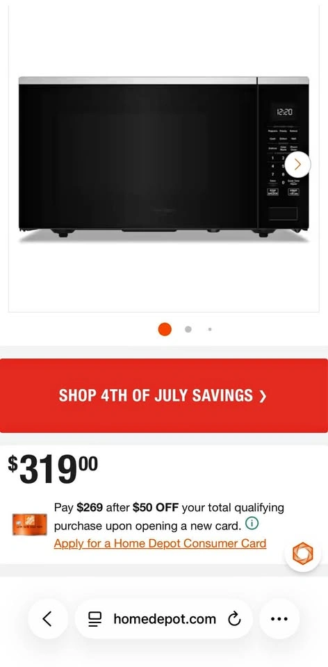 Whirlpool 1.6 Cu. Ft. Countertop Microwave