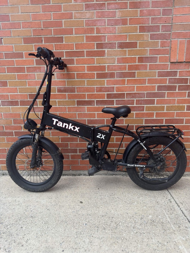 Tankx 2X Dual Battery Electric Folding Fat Tire e-bike - photo 2