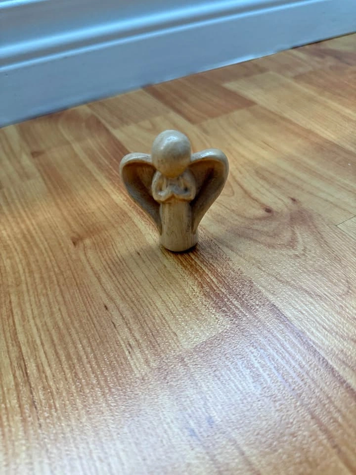 Olive Wood Guardian Angel