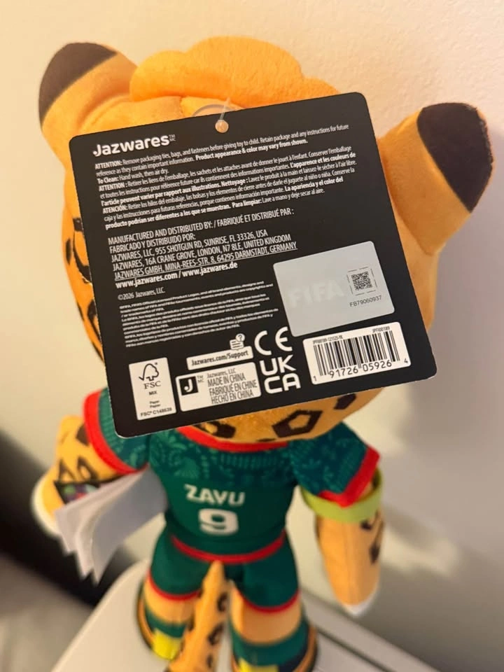 FIFA World Cup 2026 Official ZAYU Plush (Mexico) – New - photo 4