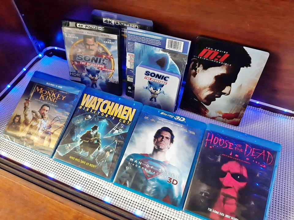 Blu Ray Movies and 3D 4k Ultra HD Steelbooks