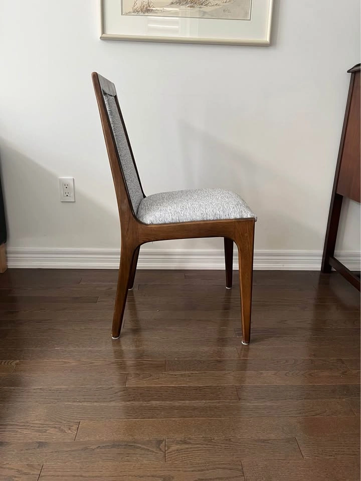 Set of 5 Mid-Century Modern Walnut Dining Chairs - photo 5