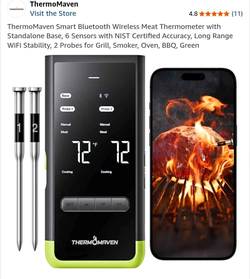 Thermomaven Dual Probe Wifi BBQ Thermometer - New