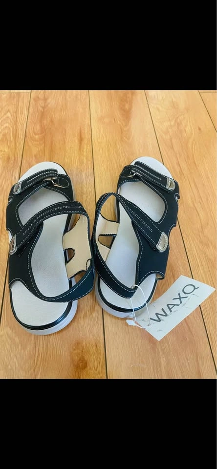 Women's Casual Wedge Sandals, Ankle Strap, Size 6.5 - photo 5