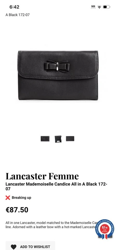 Lancaster Mademoiselle Candice Zip Wallet - photo 5