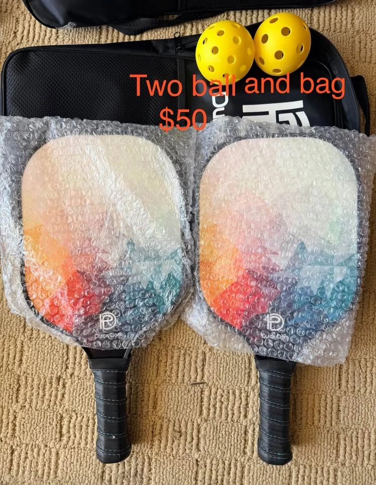 Pickleball Paddles, USAPA Approved Rackets Set with Ball and Car