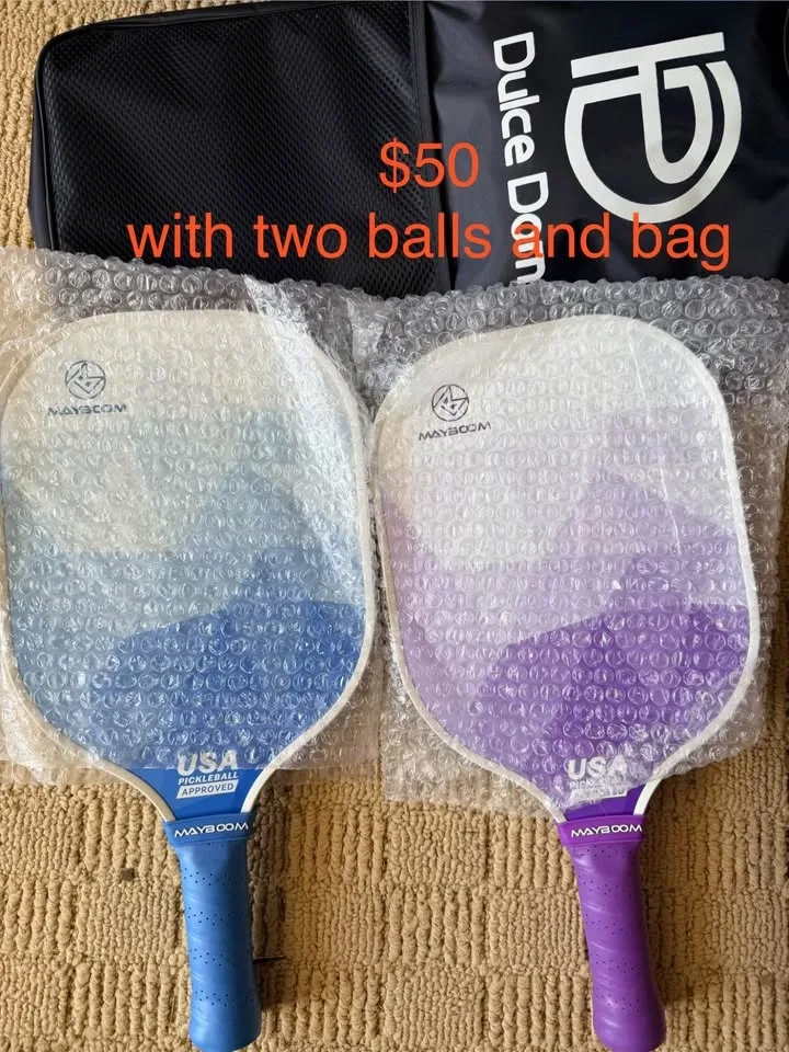 Pickleball Paddles, USAPA Approved Rackets Set with Ball and Car - photo 2