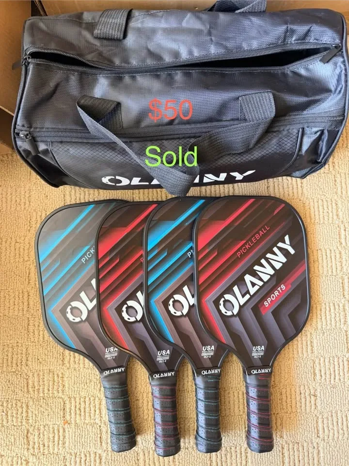 Pickleball Paddles, USAPA Approved Rackets Set with Ball and Car - photo 5