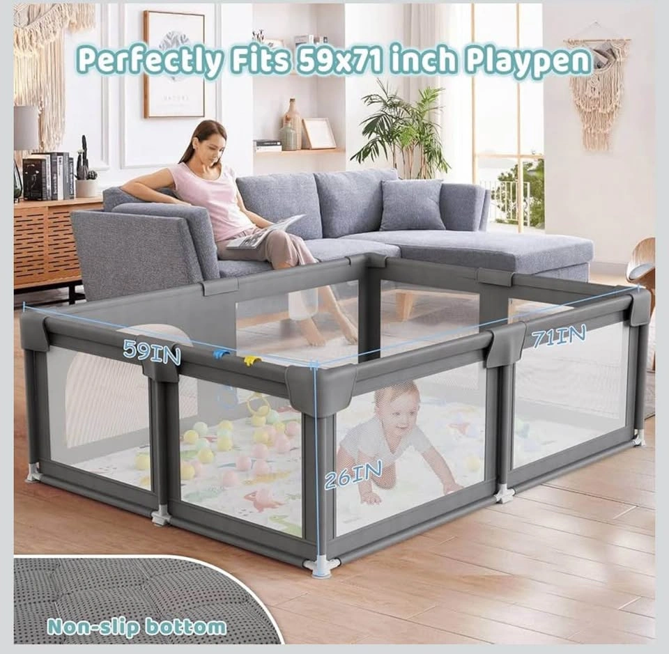 [Brand new] Baby Playpen, 71"x59" Large Playard - photo 2
