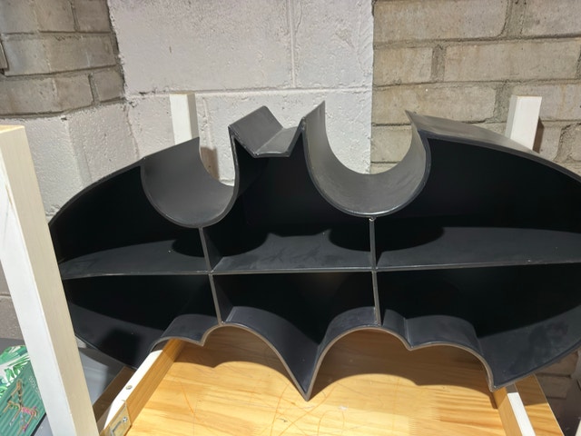 pottery barn Batman bookshelf