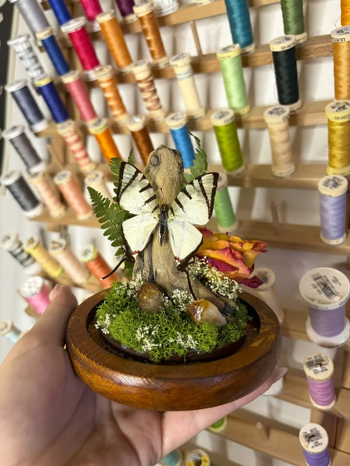 Butterfly Dome/Terrarium with Crystals - photo 4