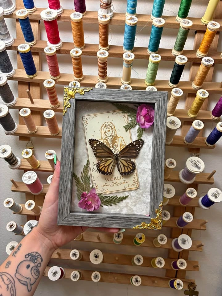Monarch Butterfly Tarot Frame