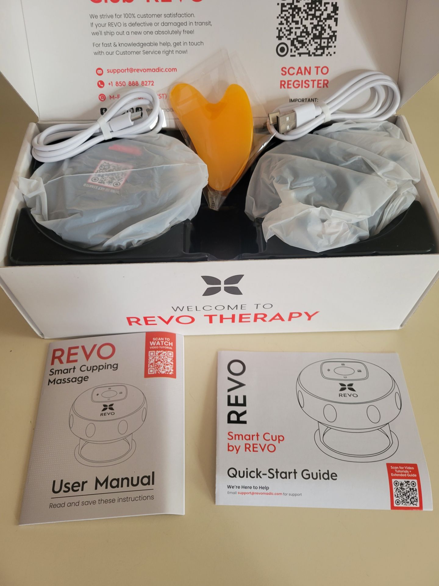 NEW 2 Pack REVO Smart Cup 4-in-1 Cupping Massager