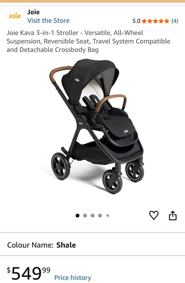 Joie Kava 3-in-1 Stroller (brand new in unopened box) - photo 4