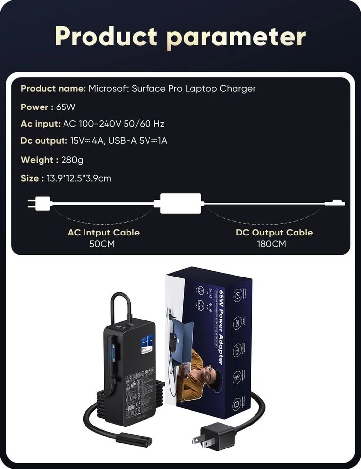 Microsoft Surface Pro 65W Power Adapter - brand new - photo 4