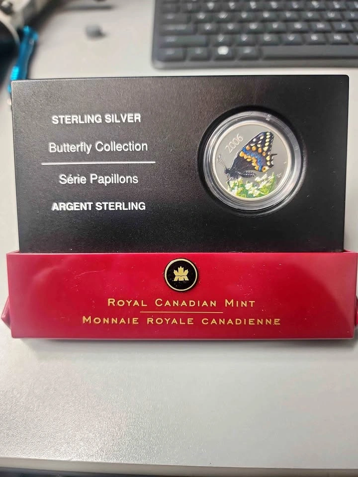 2006 Royal Canadian Mint Sterling Silver 50-Cent Butterfly Colle