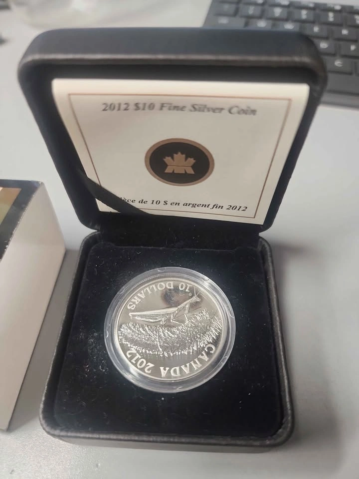 2012 Royal Canadian Mint $10 Fine Silver Coin - Praying Mantis - photo 2