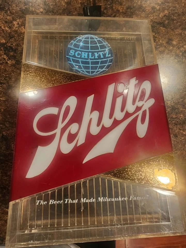 Vintage Schlitz Lighted Beer Sign Globe - photo 4