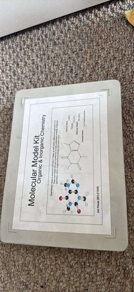 Molecular Model Kit Organic & Inorganic Chemistry 240 Pieces