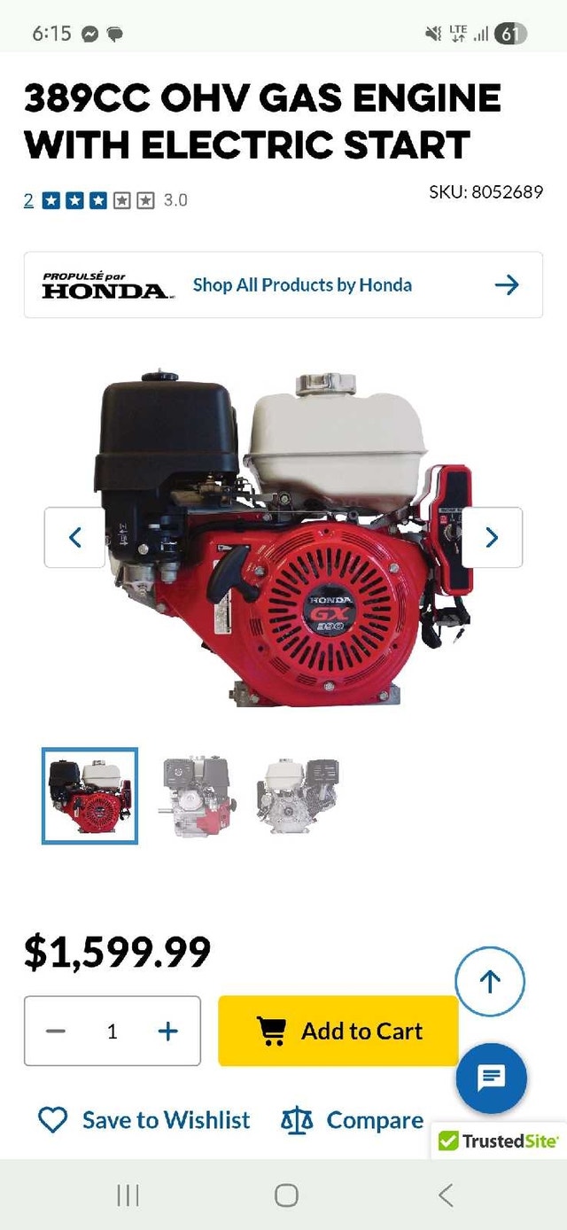 Honda GX390 Engine