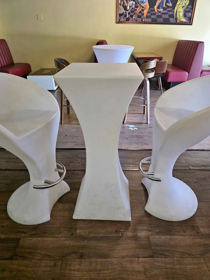 LED Bar Table and Stool Set