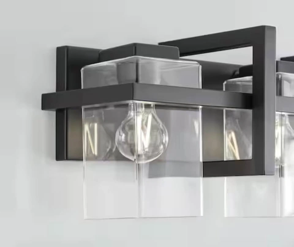 Generation Lighting Mitte 24” 3-Light Vanity Light – Matte Black - photo 2